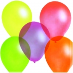Воздушные шары,  100шт., М10/25см, ПатиБум, ассорти, флуоресцентные, 4607028769283