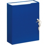 Короб архивный с завязками OfficeSpace разборный, БВ, 80мм, синий, клапан МГК, 284719