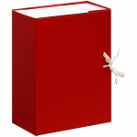 Короб архивный с завязками OfficeSpace разборный, БВ, 120мм, красный, клапан МГК, 284722