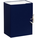 Короб архивный с завязками OfficeSpace разборный, БВ, 150мм, синий клапан МГК, 284723