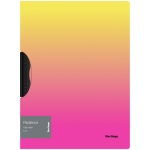 Папка с пластиковым клипом Berlingo "Radiance" А4, 450мкм, желтый/розовый градиент, FCl_A4001