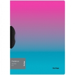 Папка с пластиковым клипом Berlingo "Radiance" А4, 450мкм, розовый/голубой градиент, FCl_A4002