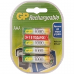Аккумулятор GP AAA (HR03) 930mAh 4BL (промо 3+1), GP 100AAAHC3/1-2CR4