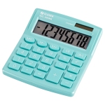 Калькулятор настольный Eleven SDC-805NR-GN, 8 разр., двойное питание, 127*105*21мм, бирюзовый, SDC-805NR-GN