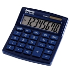 Калькулятор настольный Eleven SDC-805NR-NV, 8 разр., двойное питание, 127*105*21мм, темно-синий, SDC-805NR-NV