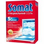 Соль для посудомоечных машин Somat, 1,5кг, 9000101401516