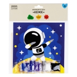 Аппликация из песка ТРИ СОВЫ "Космос", с раскраской, пакет с европодвесом, ФП_47836