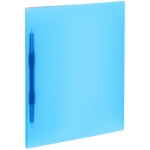 Папка с пружинным cкоросшивателем OfficeSpace А4, 14мм, 400мкм, пластик, синяя полупрозрачная, 300651
