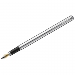 Ручка перьевая Luxor "Cosmic" синяя, 0,8мм, корпус хром, 8145