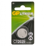 Батарейка GP CR2025 (DL2025) литиевая BC1, GP CR2025-2CRU1
