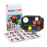 Набор красок для детского грима Snazaroo, 08цв*2мл, аксессуары, картонная коробка, 1172030