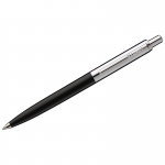 Ручка шариковая Luxor "Star" синяя, 1,0мм, корпус черный/хром, кнопочный механизм, 1125