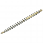 Ручка шариковая Luxor "Sterling" синяя, 1,0мм, корпус хром/золото, кнопочный механизм, 8210