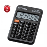 Калькулятор карманный Citizen LC-110NR, 8 разрядов, питание от батарейки, 58*88*11мм, черный, LC-110NR