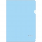 Папка-уголок Berlingo "Starlight", А4, 180мкм, прозрачная голубая, индив. ШК, AGp_04110
