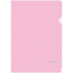 Папка-уголок Berlingo "Starlight", А4, 180мкм, прозрачная розовая, индив. ШК, AGp_04112