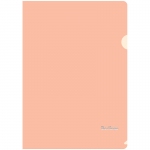 Папка-уголок Berlingo "Starlight", А4, 180мкм, прозрачная оранжевая, индив. ШК, AGp_04116