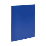 Папка с боковым зажимом СТАММ А4, 14мм, 500мкм, пластик, синяя, ММ-32217