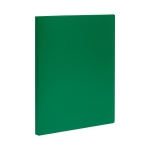 Папка с боковым зажимом СТАММ А4, 14мм, 500мкм, пластик, зеленая, ММ-32218