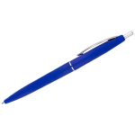 Ручка шариковая автоматическая OfficeSpace "Business" синяя, 0,7мм, синий антискол. корпус, BPRBU_1817
