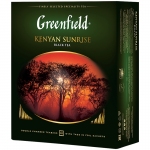 Чай Greenfield "Kenyan Sunrise", черный, 100 фольг. пакетиков по 2г, 0600-09