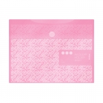 Папка-конверт на липучке Berlingo "Starlight S" А4, 180мкм, пастель, розовая, AKk_04034