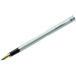 Ручка перьевая Luxor "Sleek" синяя, 0,8мм, корпус серый металлик, 8451