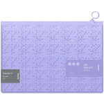 Папка-конверт на молнии Berlingo "Starlight S" А4, 200мкм, фиолетовая, с рисунком, ZBn_A4904