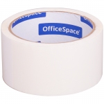Клейкая лента упаковочная OfficeSpace, 48мм*40м, 45мкм, белая, ШК, КЛ_6963