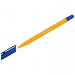 Ручка шариковая OfficeSpace "xTrio" синяя, 0,7мм, трехгр., желтый корпус, на масл. основе, штрихкод, OBGP_21495