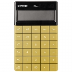 Калькулятор настольный Berlingo "PowerTX", 12 разр., двойное питание, 165*105*13мм, золотой, CIZ_100