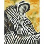 Картина по номерам на холсте ТРИ СОВЫ "Зебра", 40*50, с акриловыми красками и кистями, КХ_44157
