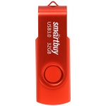 Память Smart Buy "Twist"  32GB, USB 3.0 Flash Drive, красный, SB032GB3TWR