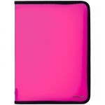 Папка на молнии Berlingo, А4, 500мкм, розовый неон, ANm_04008_c