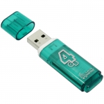 Память Smart Buy "Glossy"  4GB, USB 2.0 Flash Drive, зеленый, SB4GBGS-G