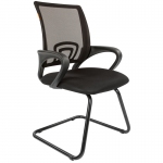 Конференц-кресло Chairman 696 V, металл черный, ткань TW-01 черная, 00-07018101