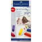 Пастель Faber-Castell "Soft pastels", 24 цвета, мини, картон. упаковка, 128224