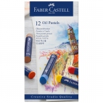 Пастель масляная Faber-Castell "Oil Pastels", 12 цветов, картон. упаковка, 127012