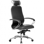Кресло руководителя Метта "Samurai" KL-2.03/KL-2.04, 3D подголовник, кожа черная, z302689245/z312420562