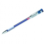 Ручка гелевая Berlingo "Standard" синяя, 0,5мм, грип, игольчатый стержень, CGp_50012