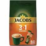 Кофе растворимый Jacobs "Классика", 3в1, порошкообразный, порционный, 50 пакетиков* 13,5г, пакет, L9447/8060233