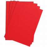 Цветная бумага 500*650мм, Clairefontaine "Etival color", 24л., 160г/м2, ярко-красный, легкое зерно, 30%хлопка, 70%целлюлоза, 93775C