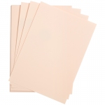 Цветная бумага 500*650мм, Clairefontaine "Etival color", 24л., 160г/м2, бледно-розовый, легкое зерно, 30%хлопка, 70%целлюлоза, 93793C