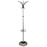 Вешалка напольная Титан "Класс (Ц)-ТМЗ", металл, цвет серый, 5 крючков, подставка для зонтов, 0606