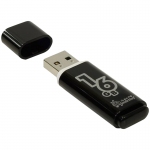 Память Smart Buy "Glossy"  16GB, USB 2.0 Flash Drive, черный, SB16GBGS-K