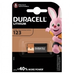 Батарейка Duracell CR123 3V литиевая, 1BL, 5000394123106