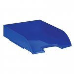 Лоток для бумаг горизонтальный СТАММ "Frost", синий, ЛТ483