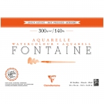 Альбом для акварели, 20л., 26*36, на склейке Clairefontaine "Fontaine Grain satiné", 300г/м2, горяч. пресс, сатин, 96345C
