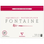 Альбом для акварели, 25л., 30*40, на склейке Clairefontaine "Fontaine Grain Fin", 300г/м2, холод. пресс., мелкое зерно, 96415C