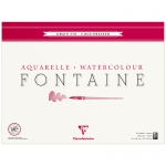 Альбом для акварели, 25л., 42*56, на склейке Clairefontaine "Fontaine Grain Fin", 300г/м2, холод. пресс., мелкое зерно, 96417C